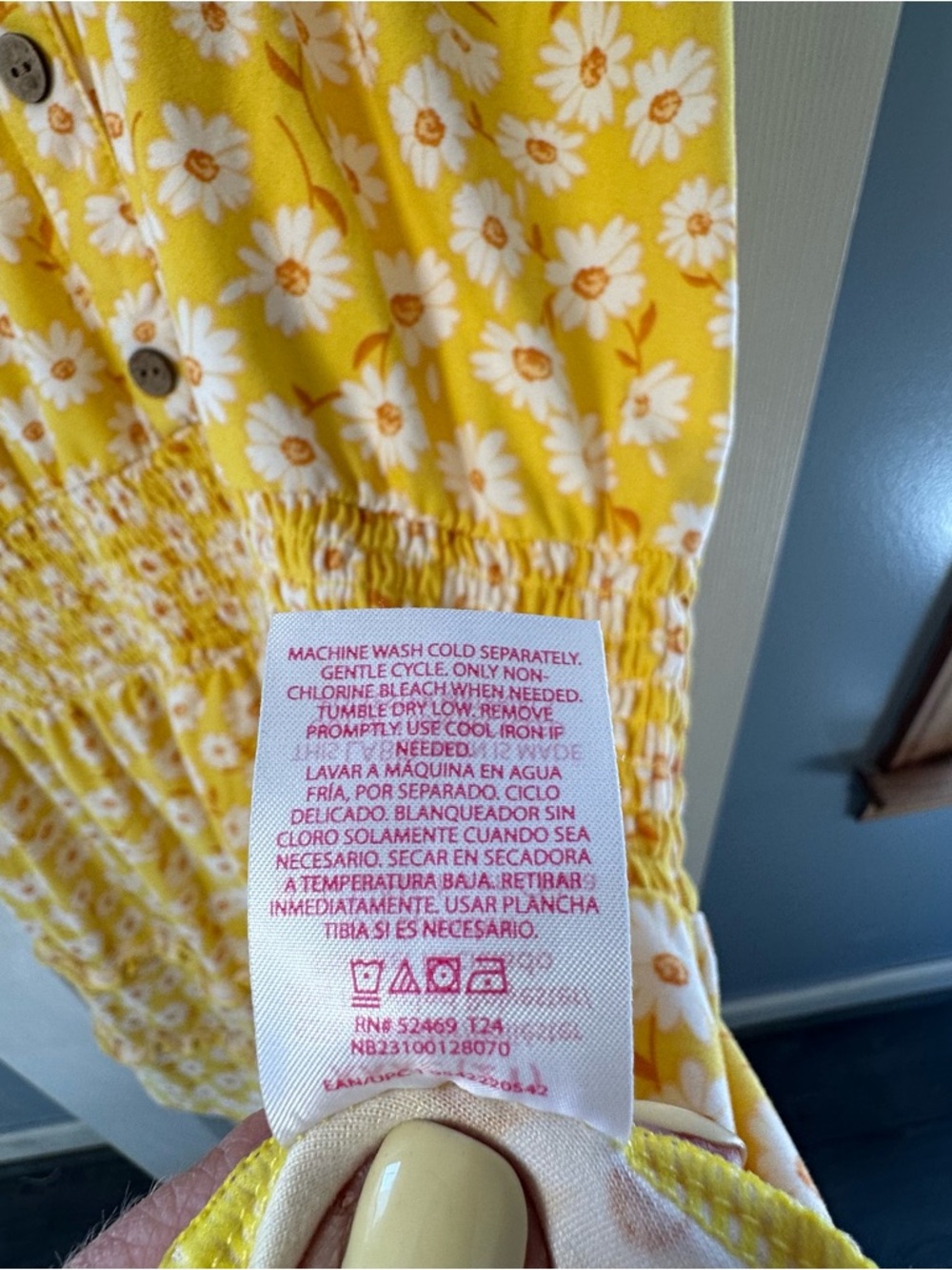 Yellow Floral Ruffle Sundress - Picture 3 of 4